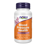NOW Blood Pressure Health frontal del envase mostrando 90 cápsulas y etiquetado