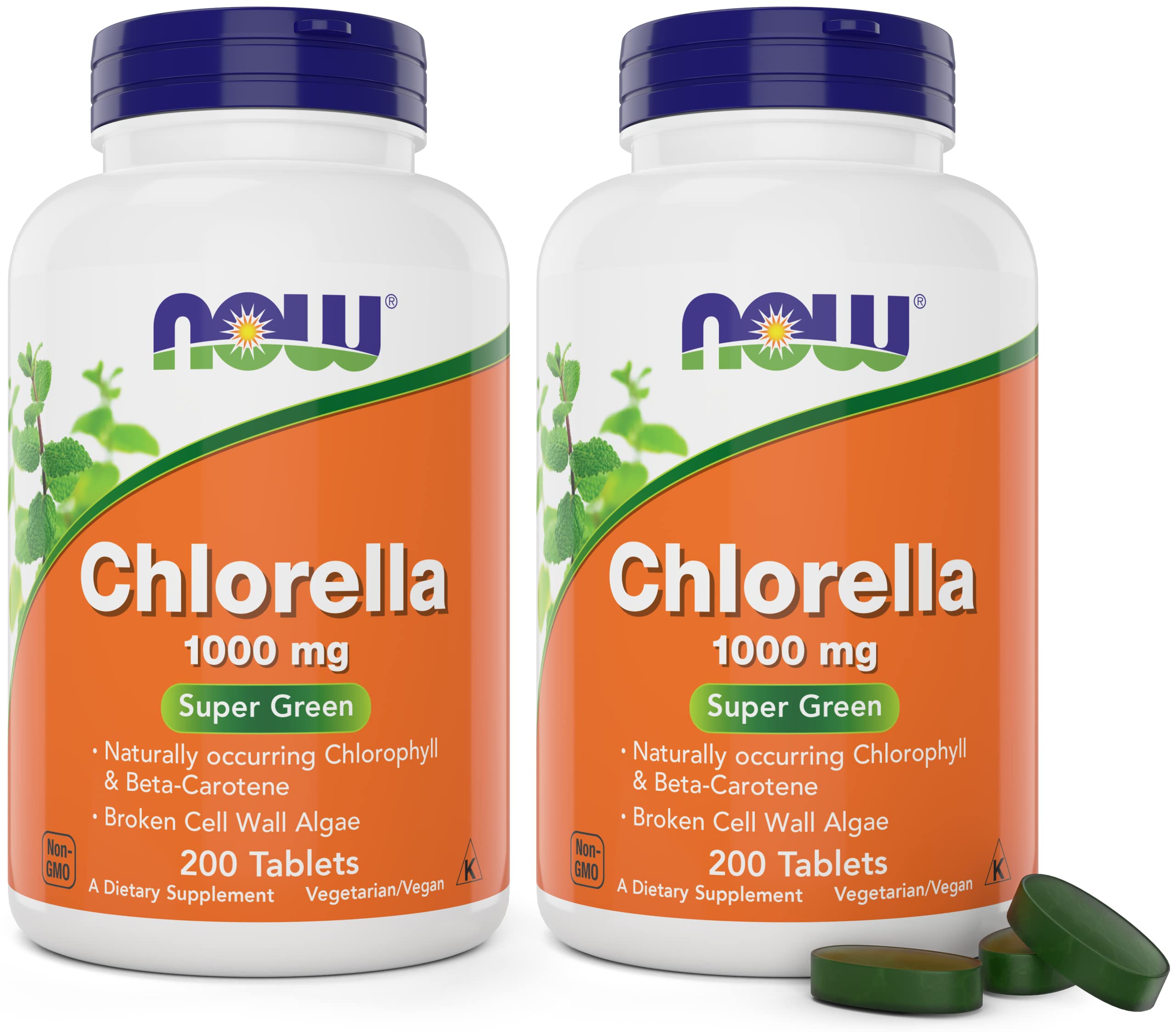 NOW Foods frasco frontal mostrando el pack doble y beneficios veganos