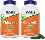 NOW Foods frasco frontal mostrando el pack doble y beneficios veganos