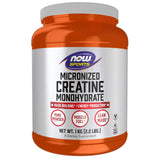 NOW creatina polvo vista frontal con beneficios de pureza