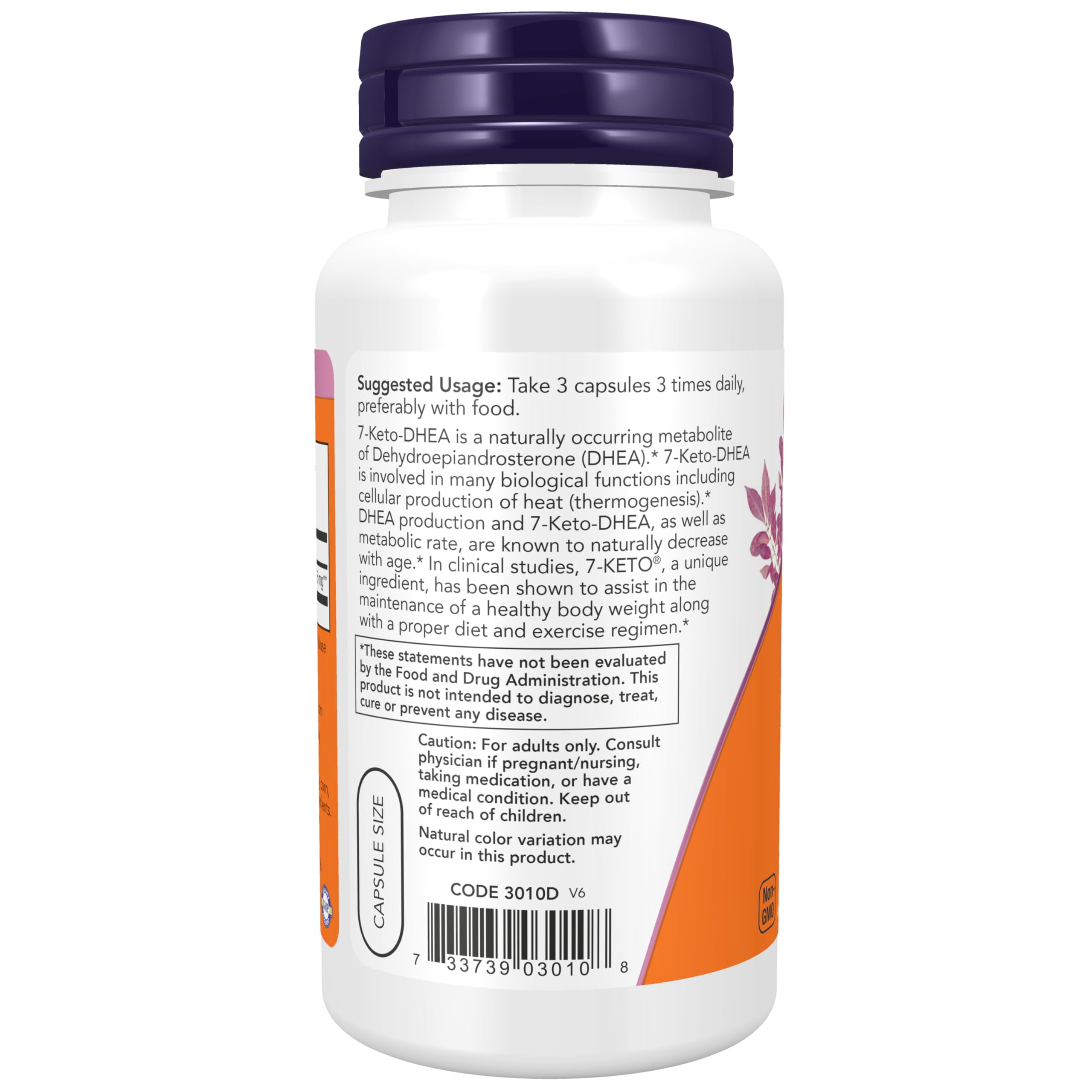 NOW Foods cápsulas veganas detalle de textura y tamaño para dosificación precisa