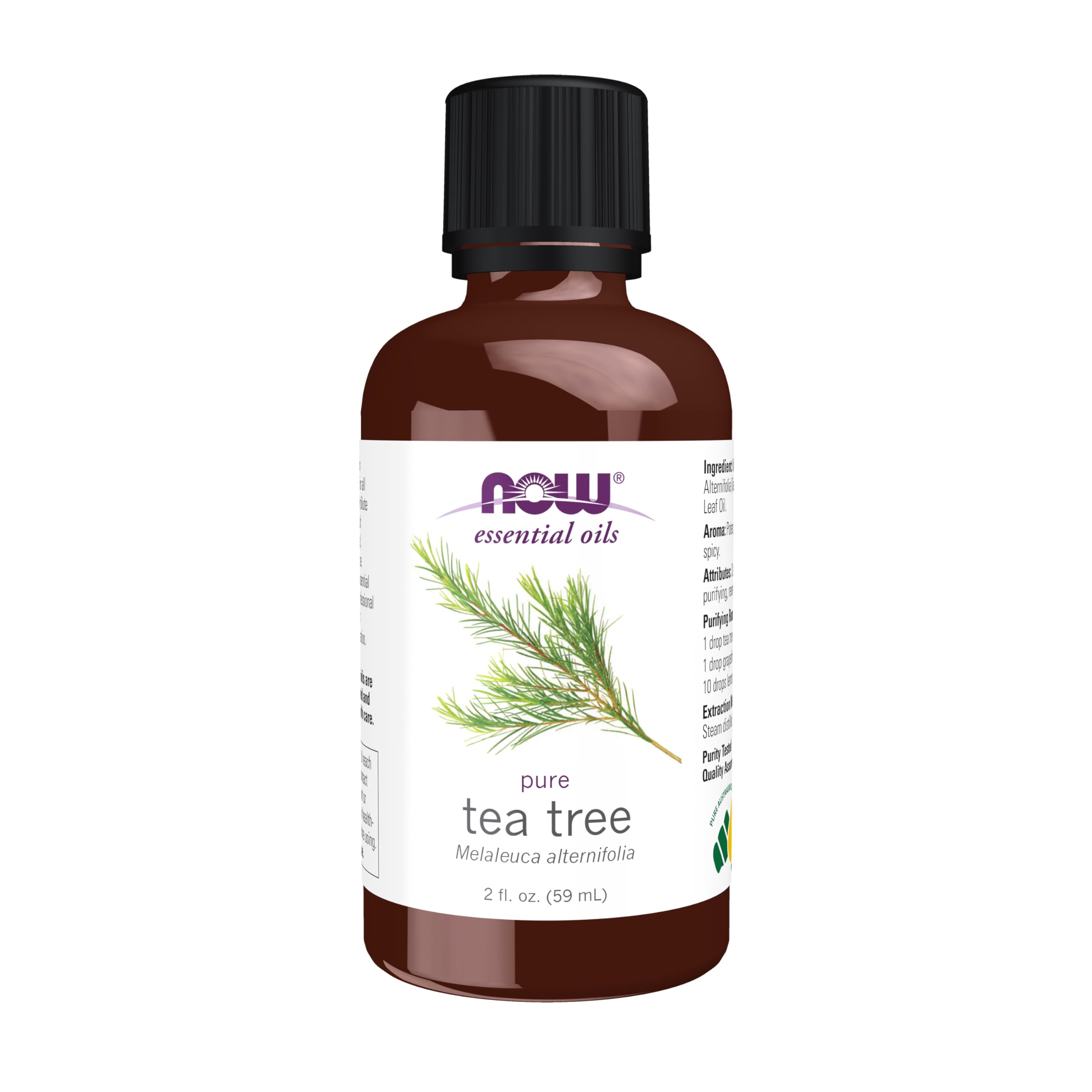 NOW Foods frasco frontal de 2 oz mostrando presentación y volumen