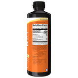 NOW Foods primer plano textura y gota de aceite con aspecto natural
