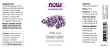 NOW Foods aceite de lavanda en uso en baño aromático para relajación