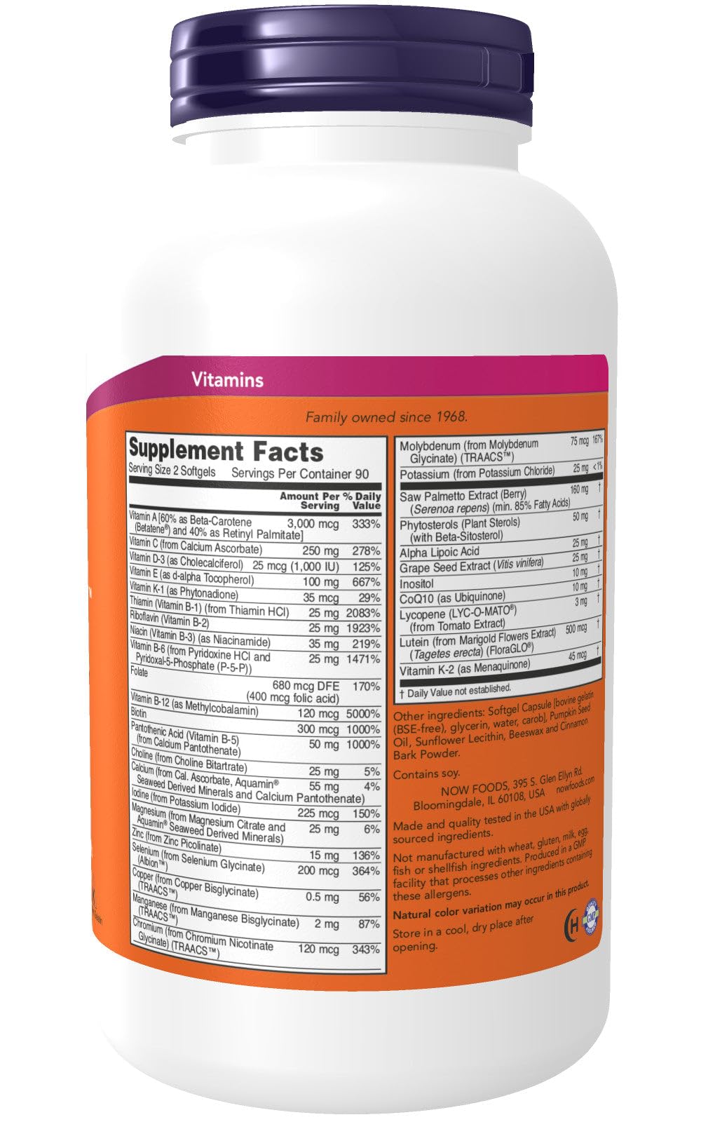 NOW Foods softgel en mano para comparar tamaño y facilidad de toma