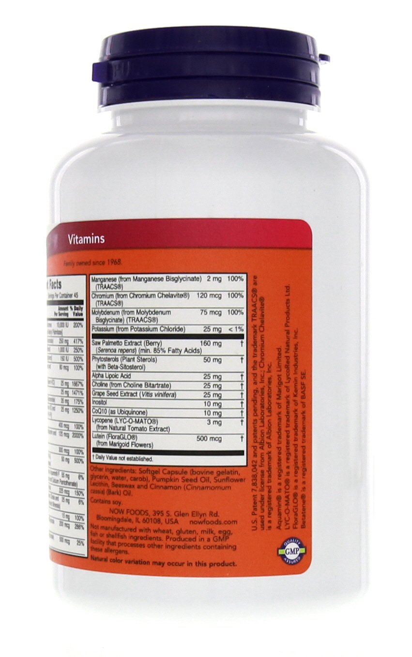 NOW Foods Adam etiqueta de ingredientes clara para decisión informada