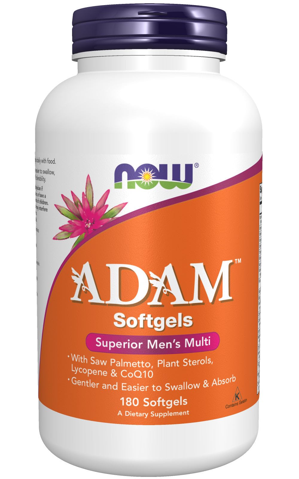 NOW Foods envase frontal del producto mostrando etiqueta y beneficios visibles