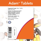 NOW Foods ADAM primer plano textura de la tableta, calidad y pureza