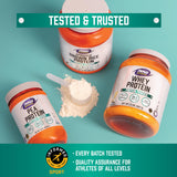 NOW Foods etiqueta con certificación GMP visible, garantía de calidad