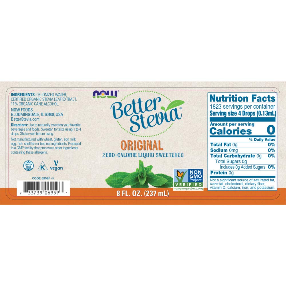 NOW Foods etiqueta certificada orgánica que destaca calidad y confianza