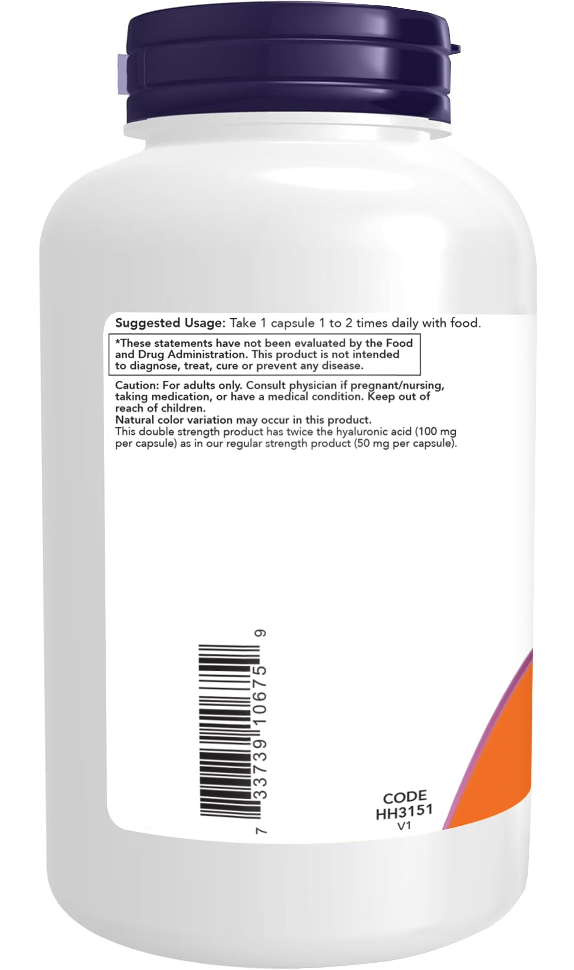NOW Foods botella con 180 cápsulas para suministro prolongado