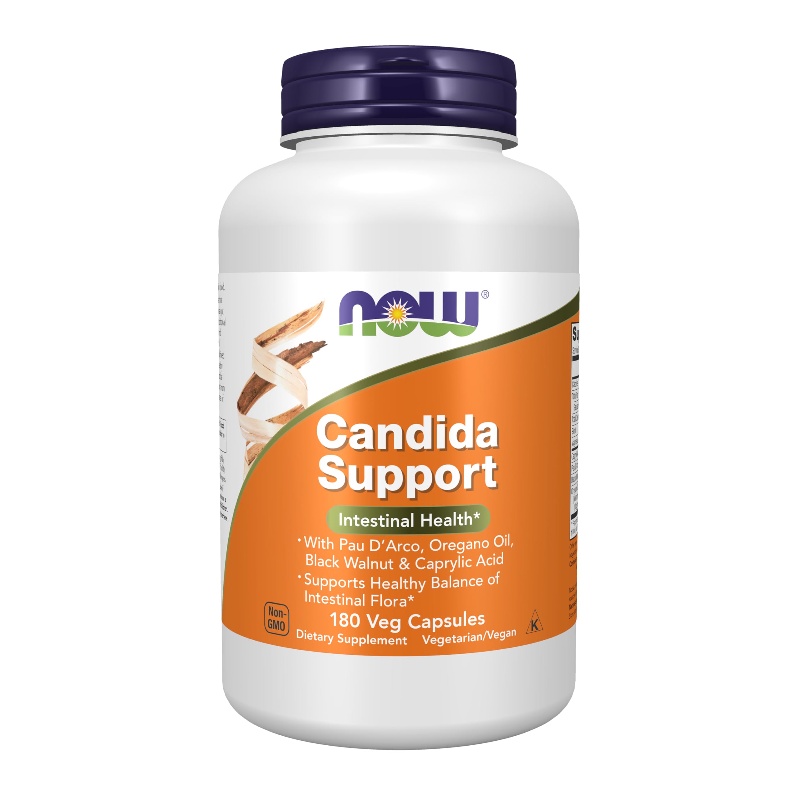 NOW Foods frasco frontal del producto para apoyo intestinal