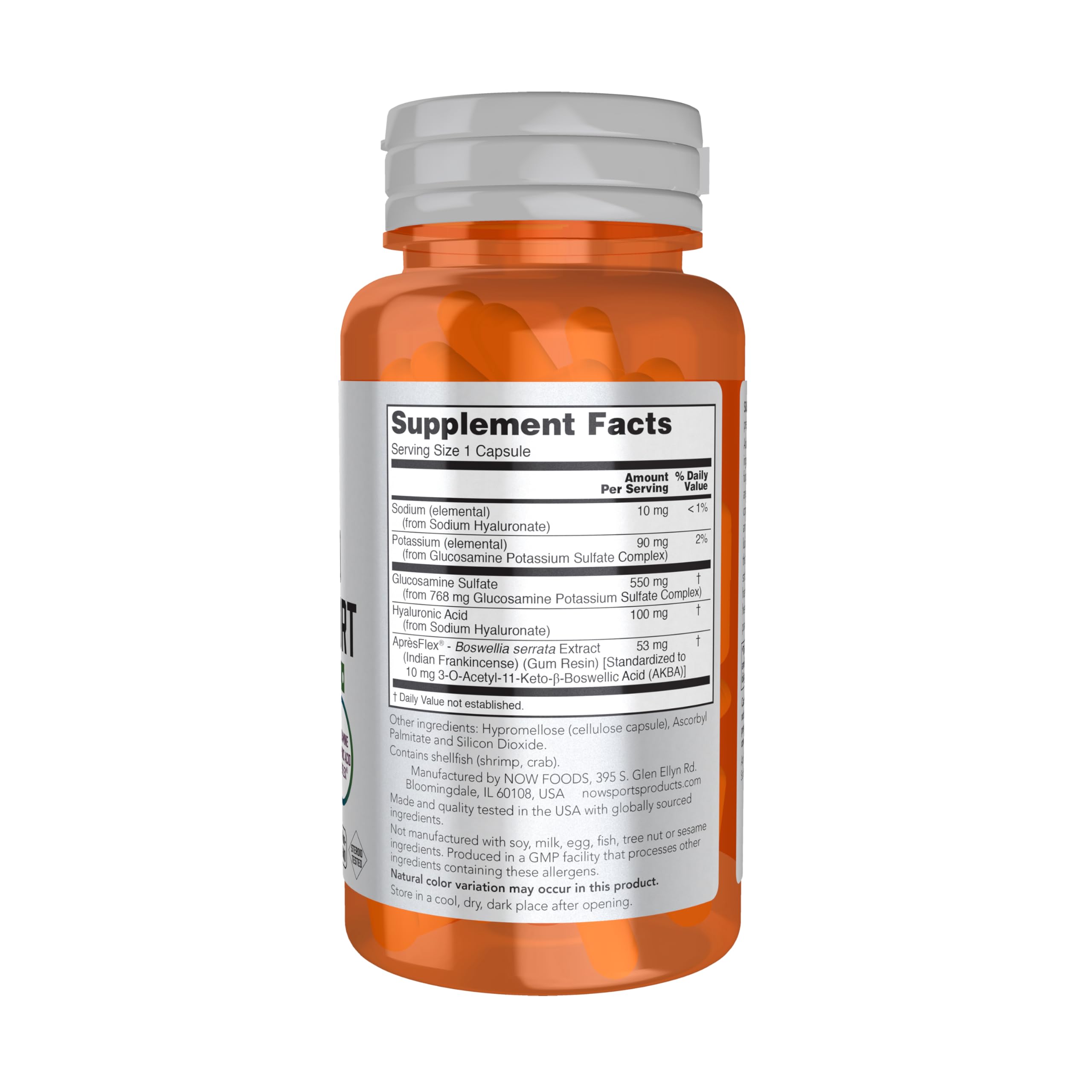 NOW Foods detalle de cápsula que revela textura y calidad de formulación