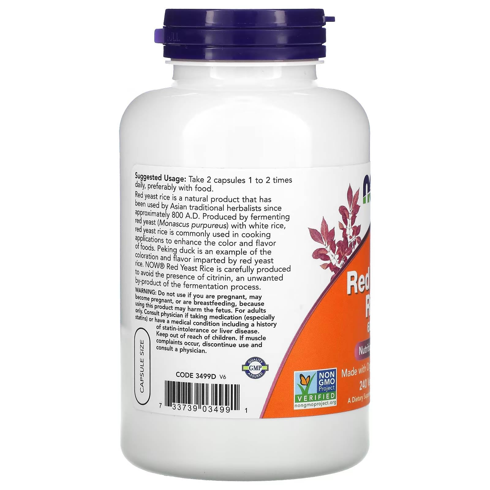 NOW Foods cápsulas en mano para comparar tamaño y facilidad de uso