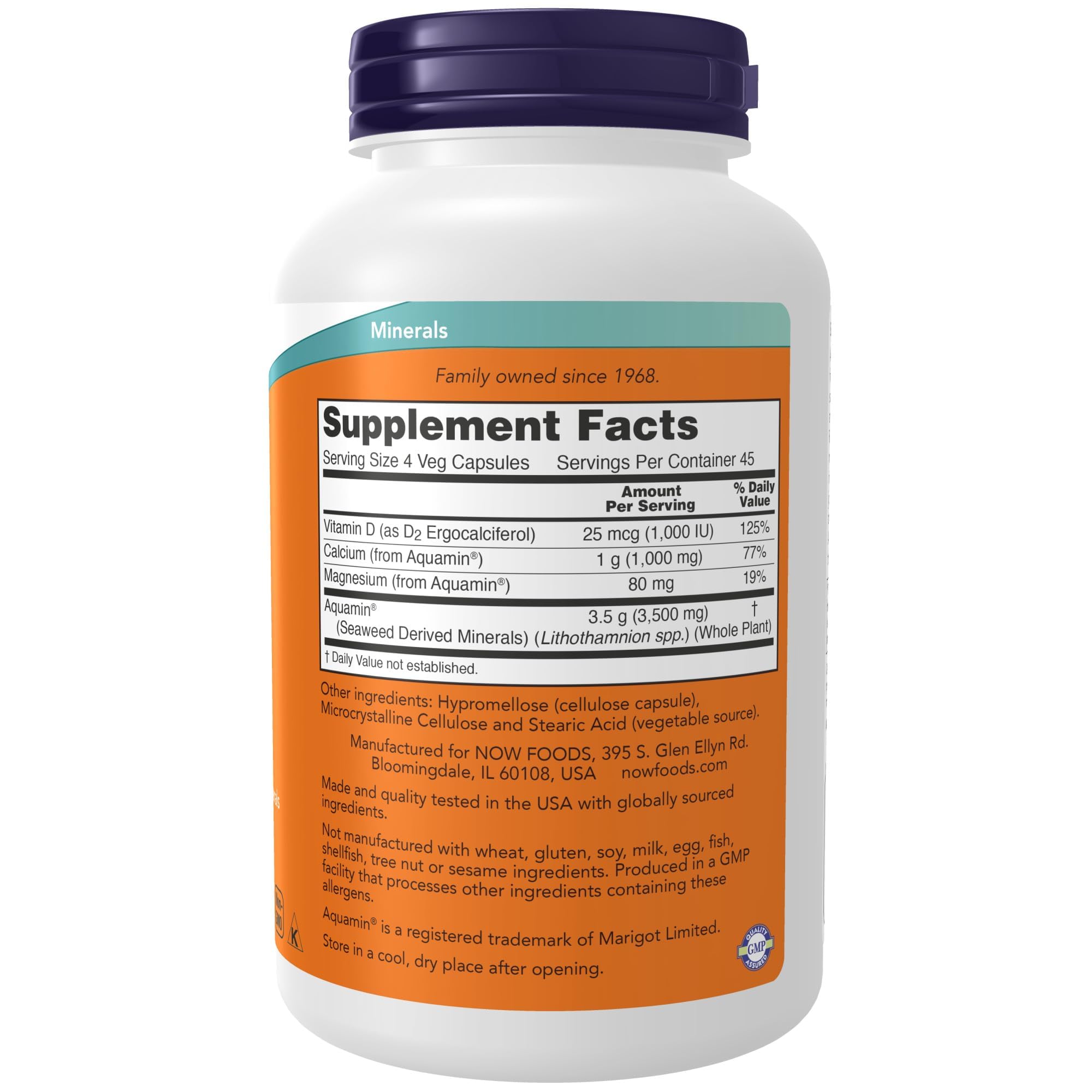NOW Foods cápsulas en primer plano para apreciar textura y facilidad de deglución