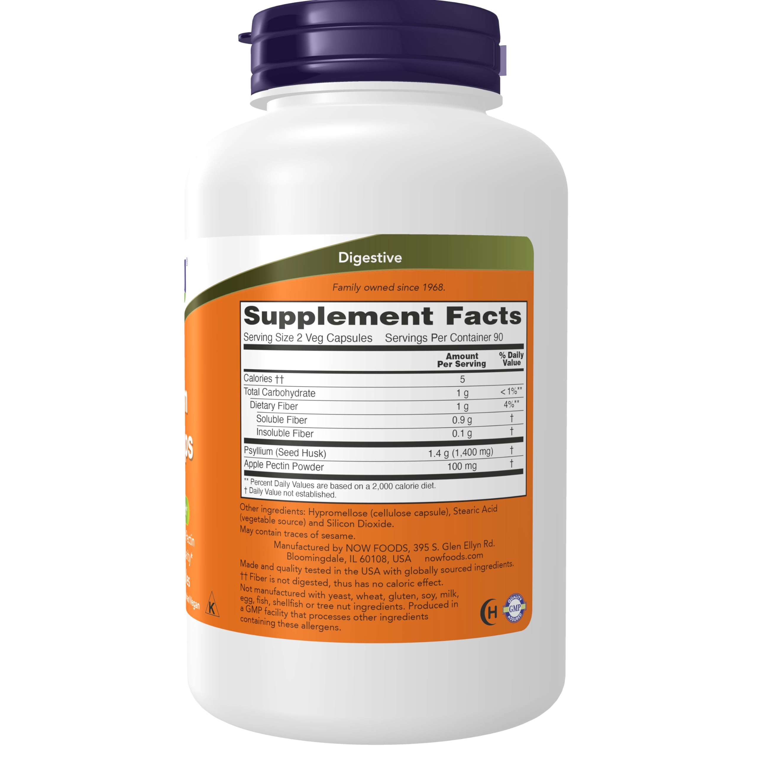 NOW Foods primer plano de cápsulas vegetales, textura uniforme y fácil ingestión