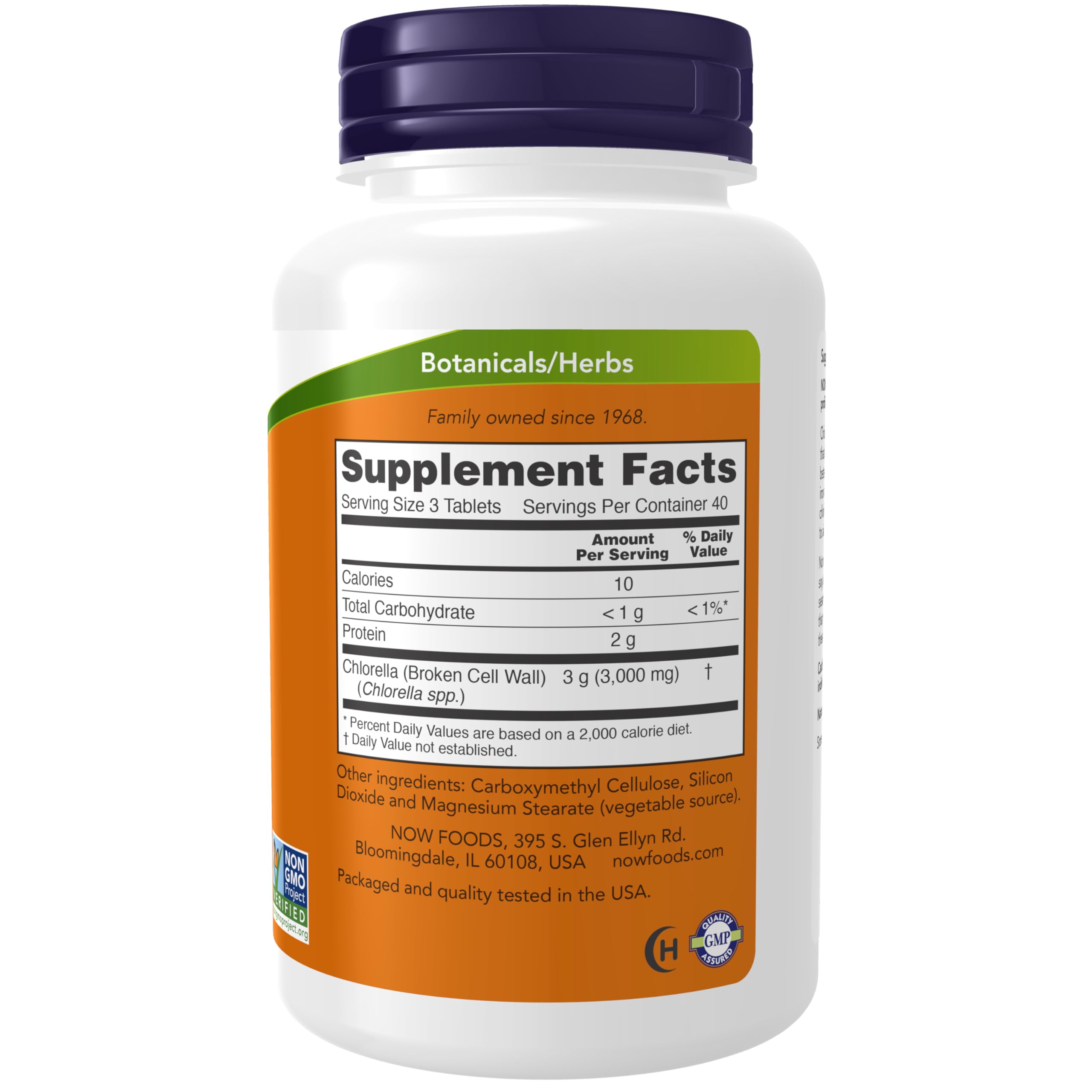 NOW Foods tabletas de chlorella dispersas, fácil de tomar y almacenar