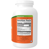 NOW Foods polvo de chlorella en primer plano, textura fina para mezclar fácilmente