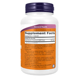 NOW Foods detalle de etiqueta con ingredientes y certificaciones claras