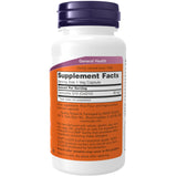 NOW Foods primer plano de una cápsula para ver tamaño y acabado vegano