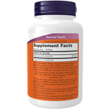 NOW Foods primer plano de softgel CoQ10 mostrando textura y forma para fácil deglución