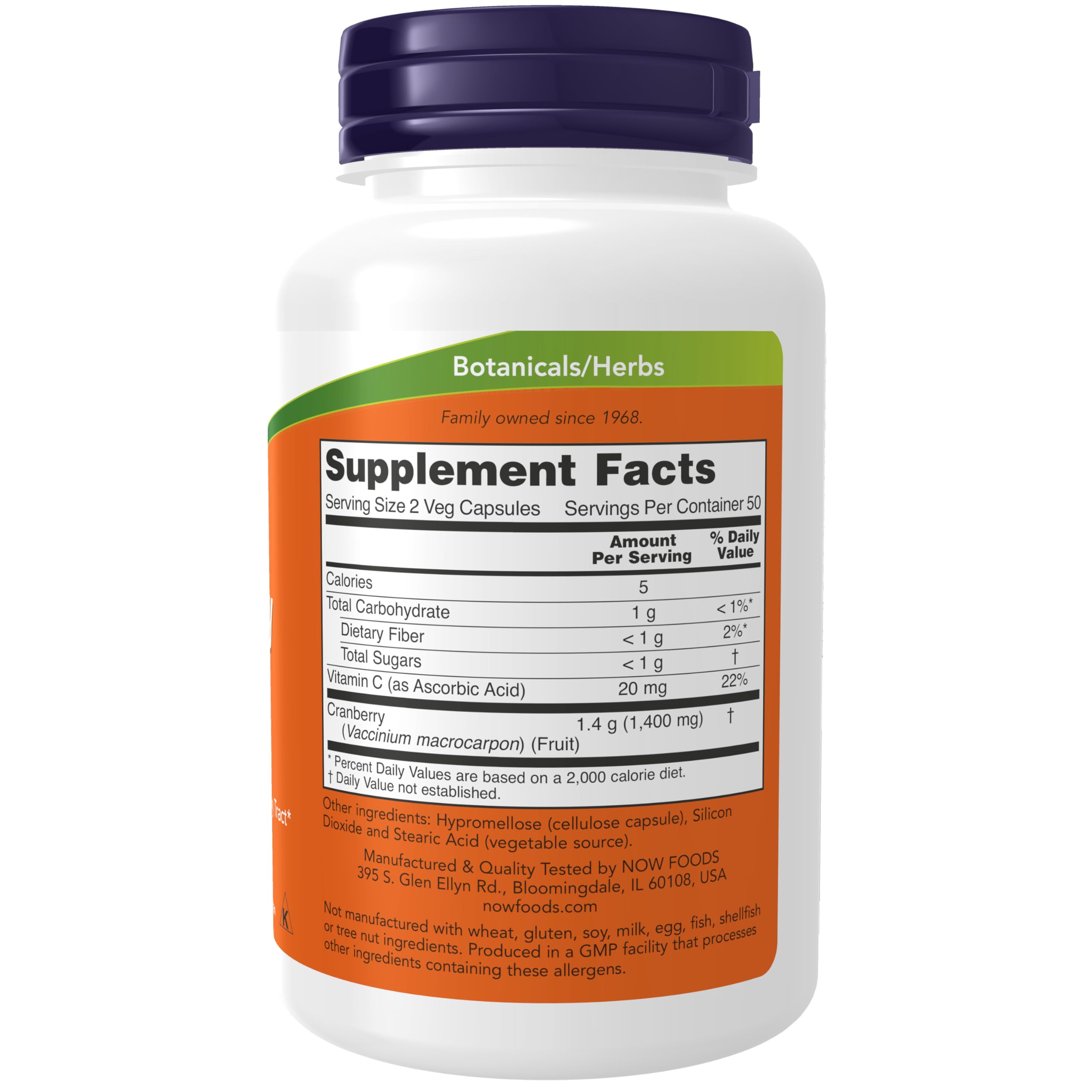 NOW Foods primer plano de cápsula vegetal mostrando textura y pureza