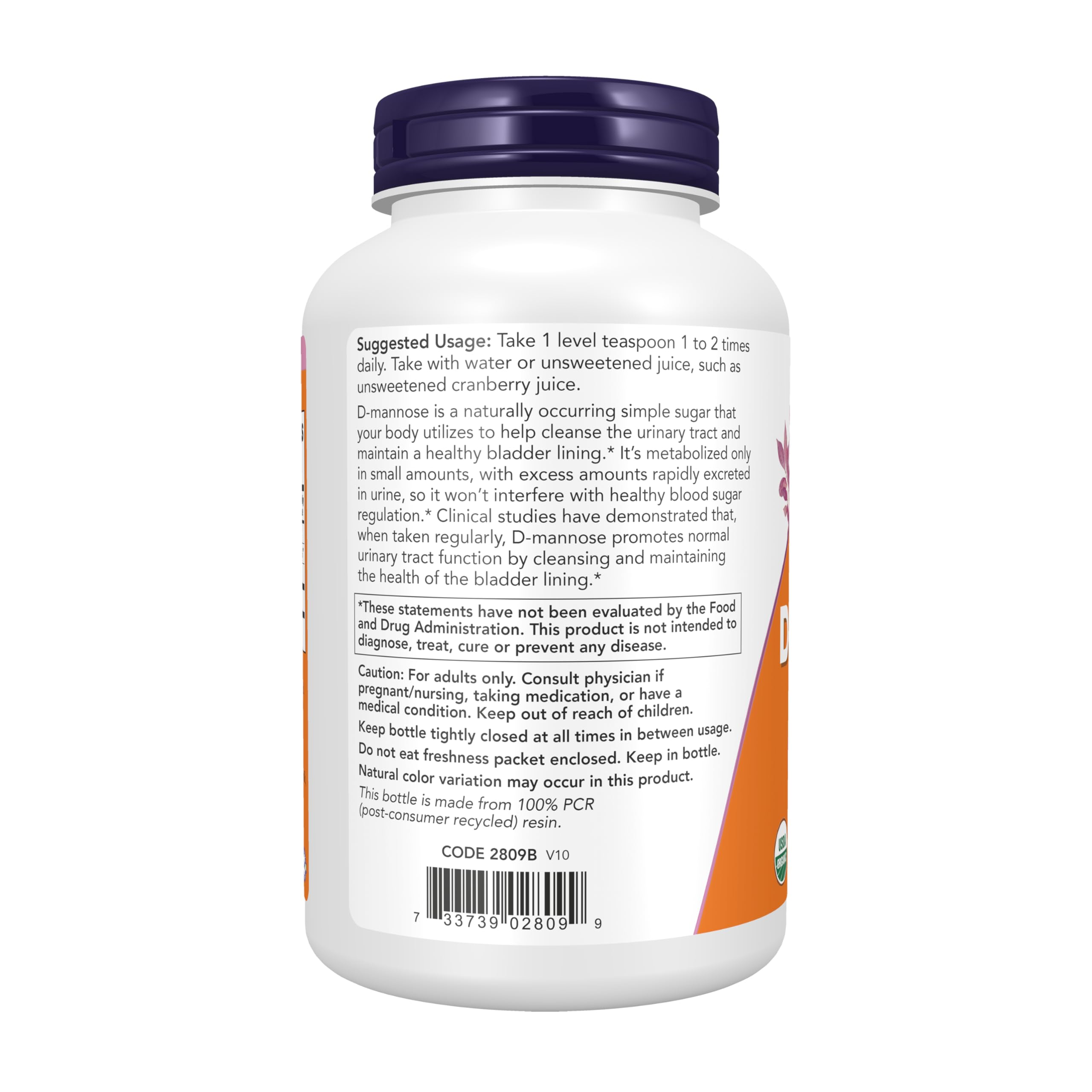 NOW Foods polvo con cucharita medidora, dosificación precisa y práctica