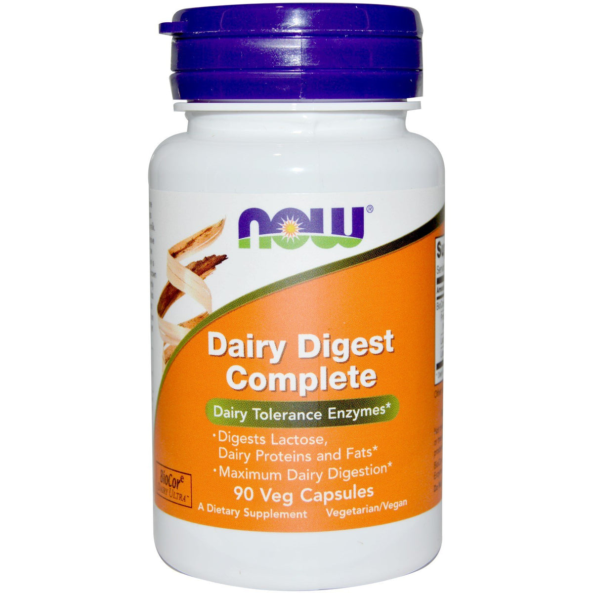 NOW Foods frasco delantero mostrando etiqueta clara y beneficios