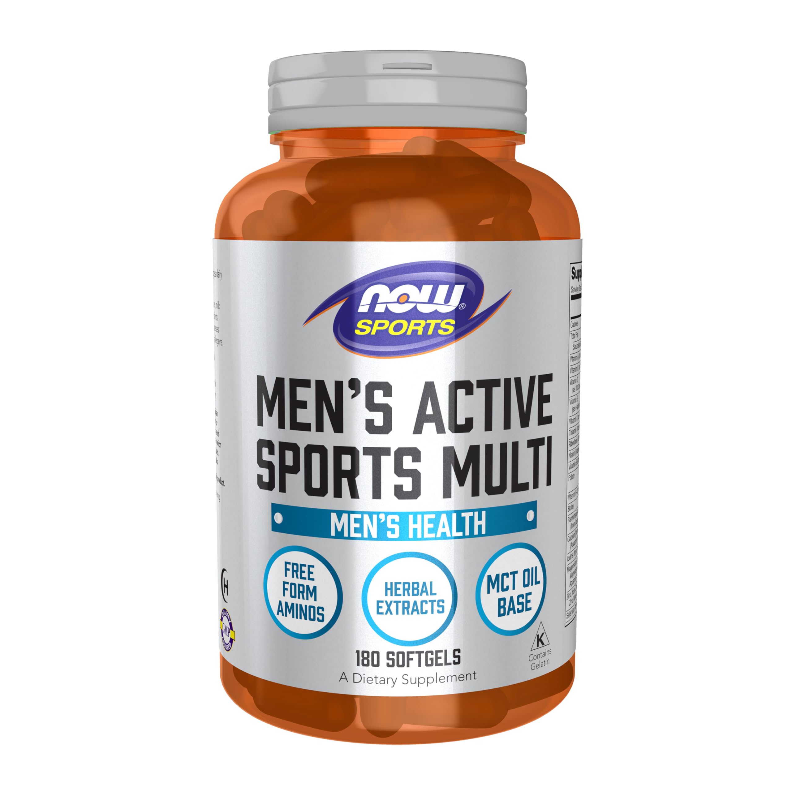 NOW Foods frasco frontal Men's Extreme Sports Multi muestra beneficiode conveniencia