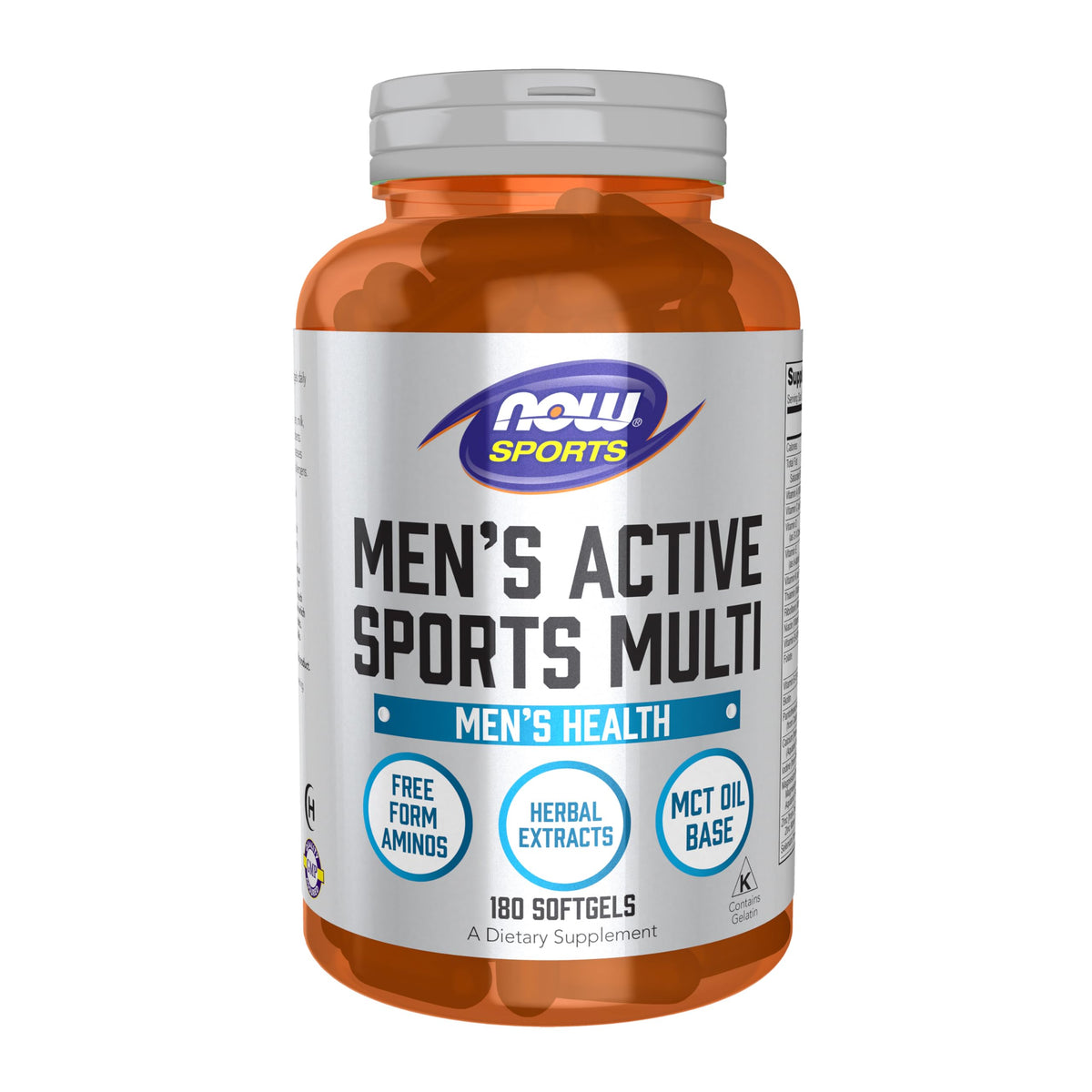 NOW Foods frasco frontal Men's Extreme Sports Multi muestra beneficiode conveniencia