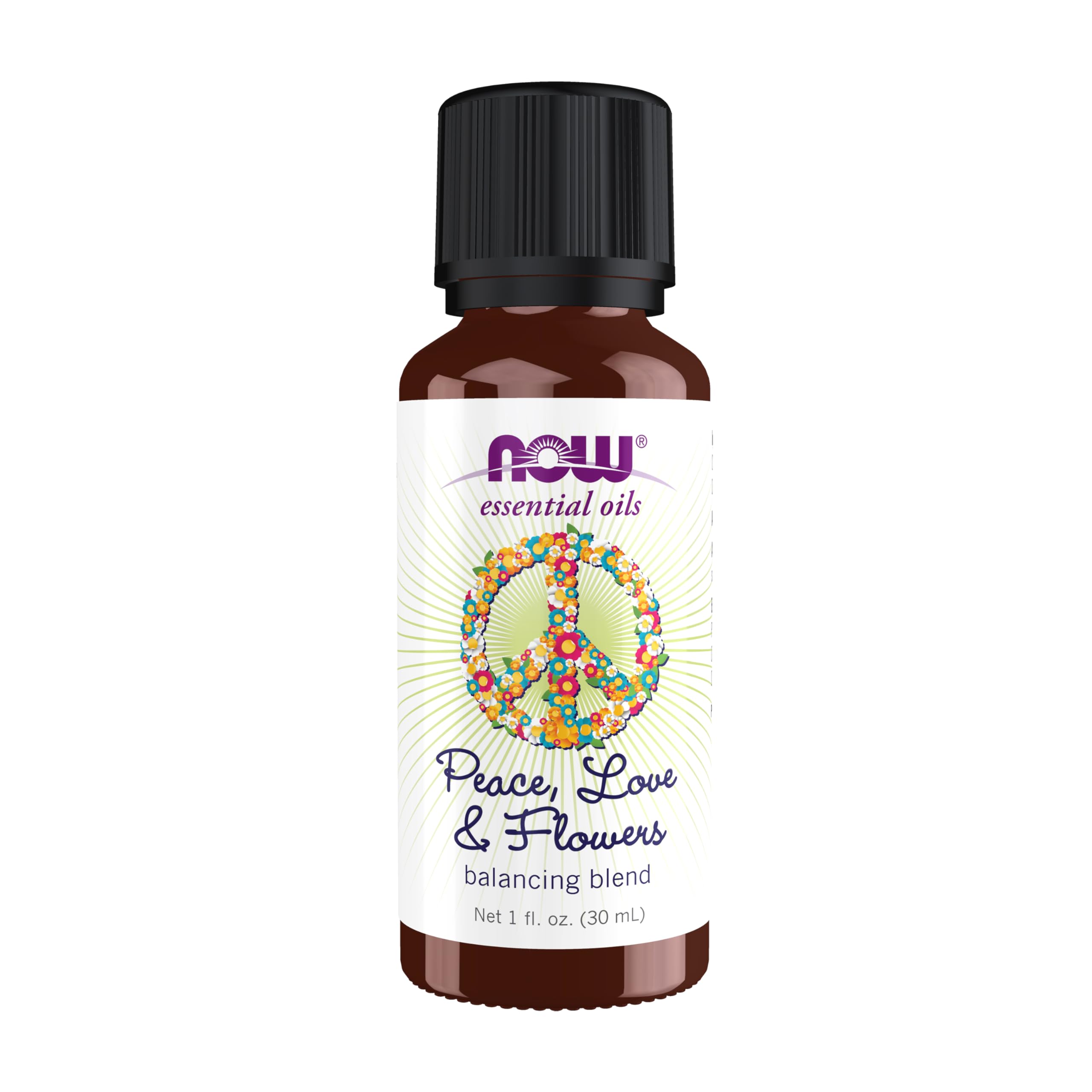 NOW Foods frasco frontal mostrando etiqueta clara y tapa segura