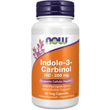 NOW Foods envase frontal de Indole-3-Carbinol con información clara y confianza