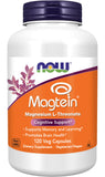 NOW Foods frente del envase Magtein mostrando diseño y beneficio cognitivo