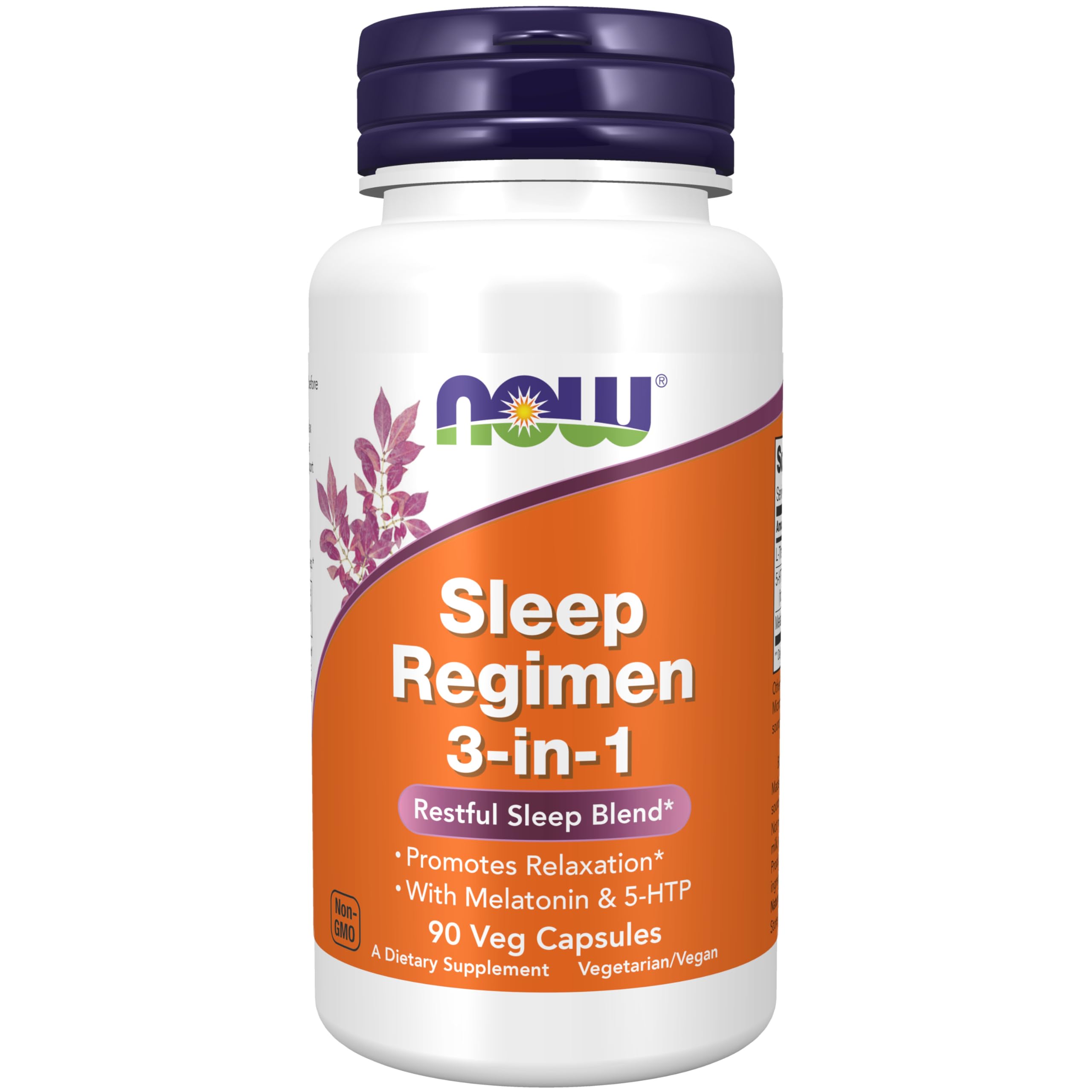NOW Foods empaque frontal Sleep Regimen, claridad y confianza