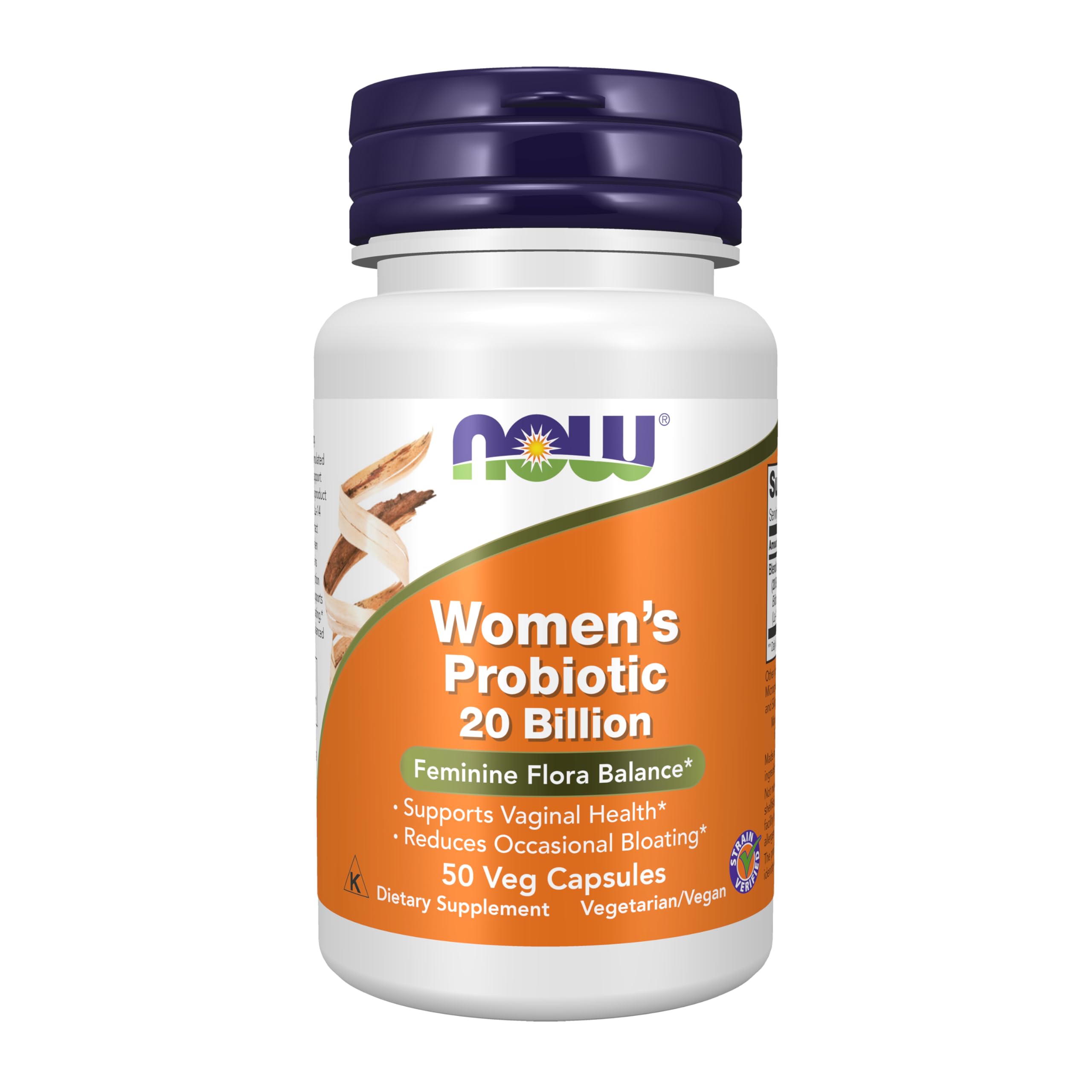 NOW Foods frontal del empaque mostrando nombre y beneficio femenino