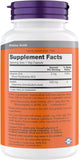NOW Foods primer plano de cápsula vegetal para apreciar textura y formato