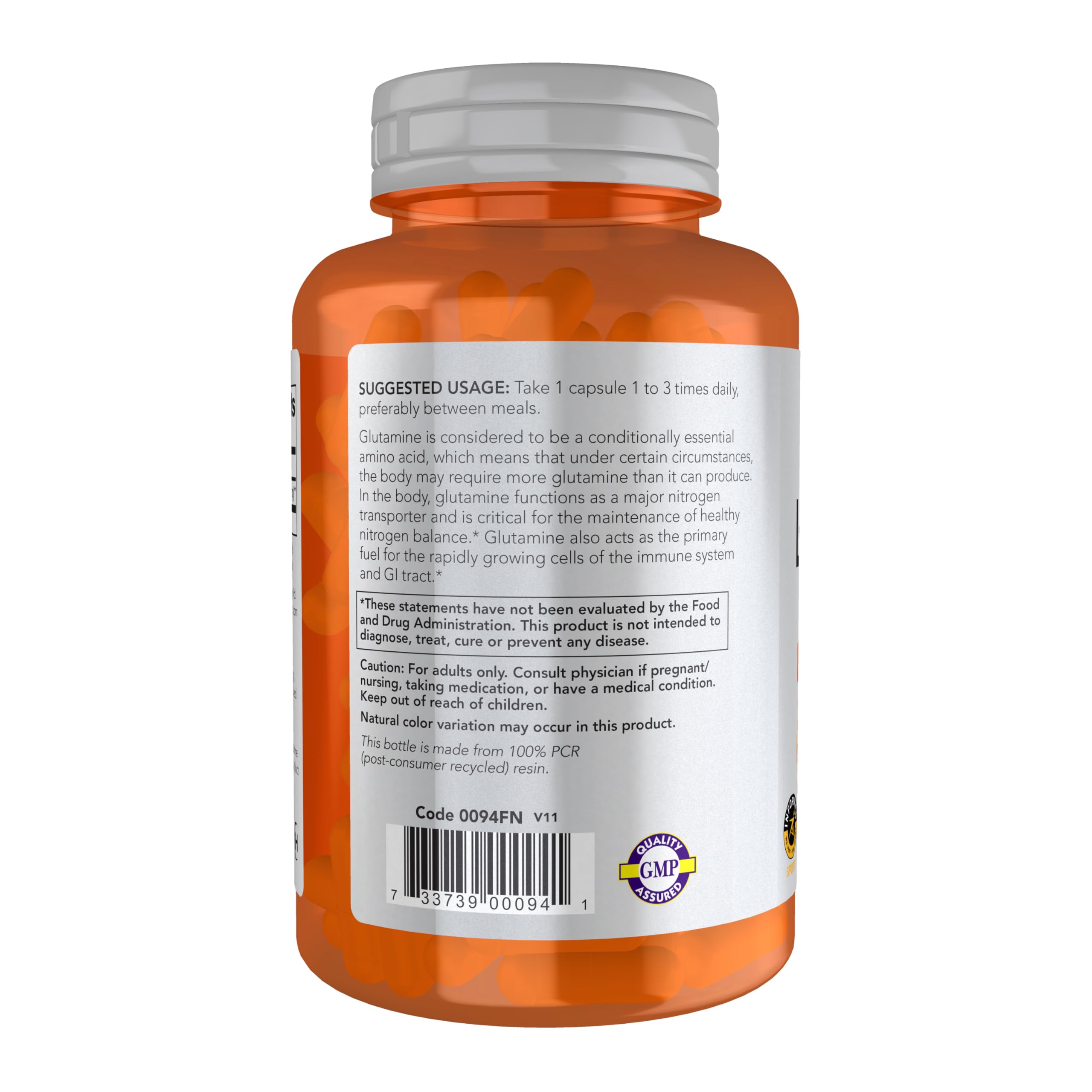 NOW Foods primer plano del polvo indicando pureza y textura fina