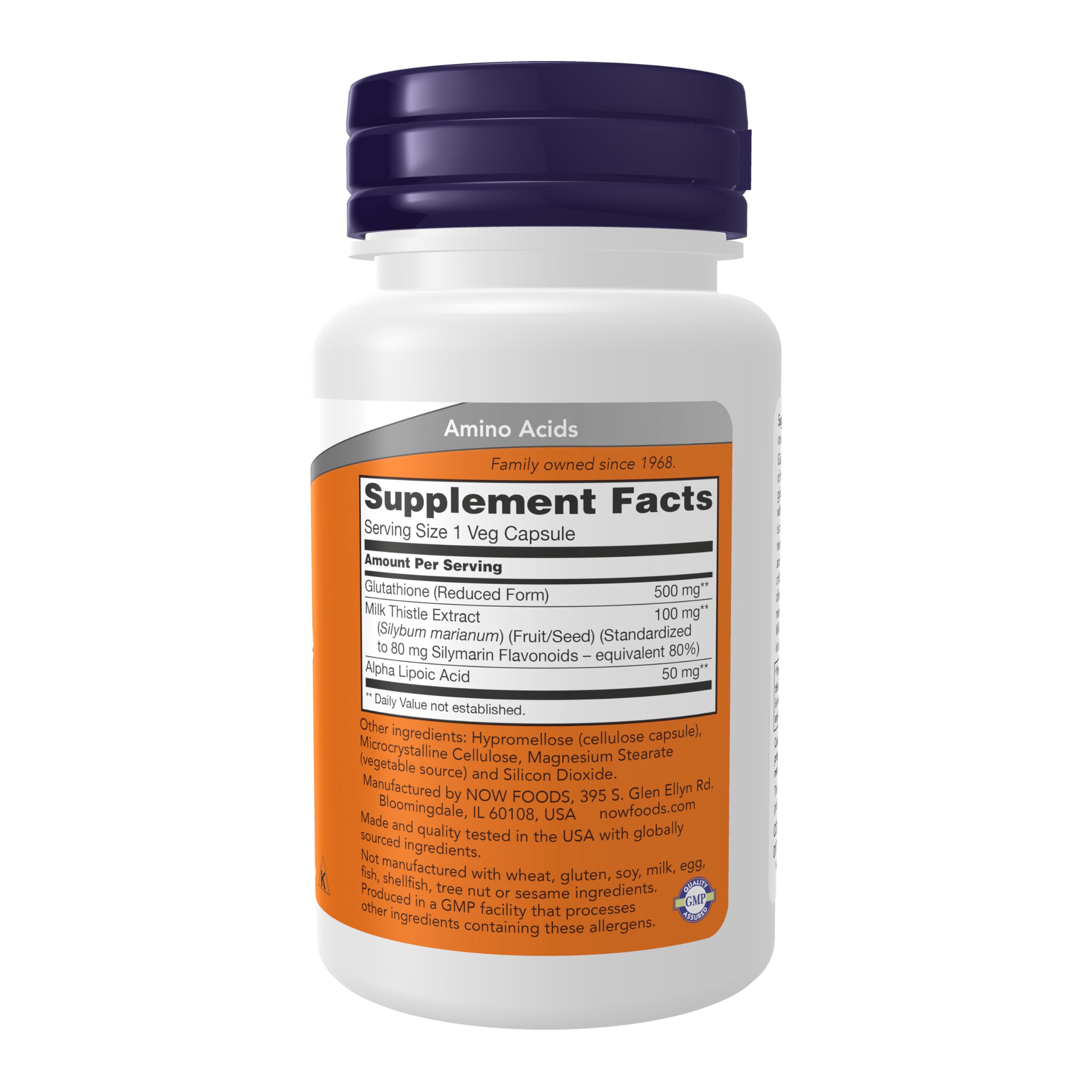 NOW Foods cápsula abierta en primer plano mostrando contenido y absorción mejorada