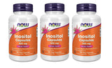 NOW Foods cápsulas en mano mostrando fácil dosificación y tamaño
