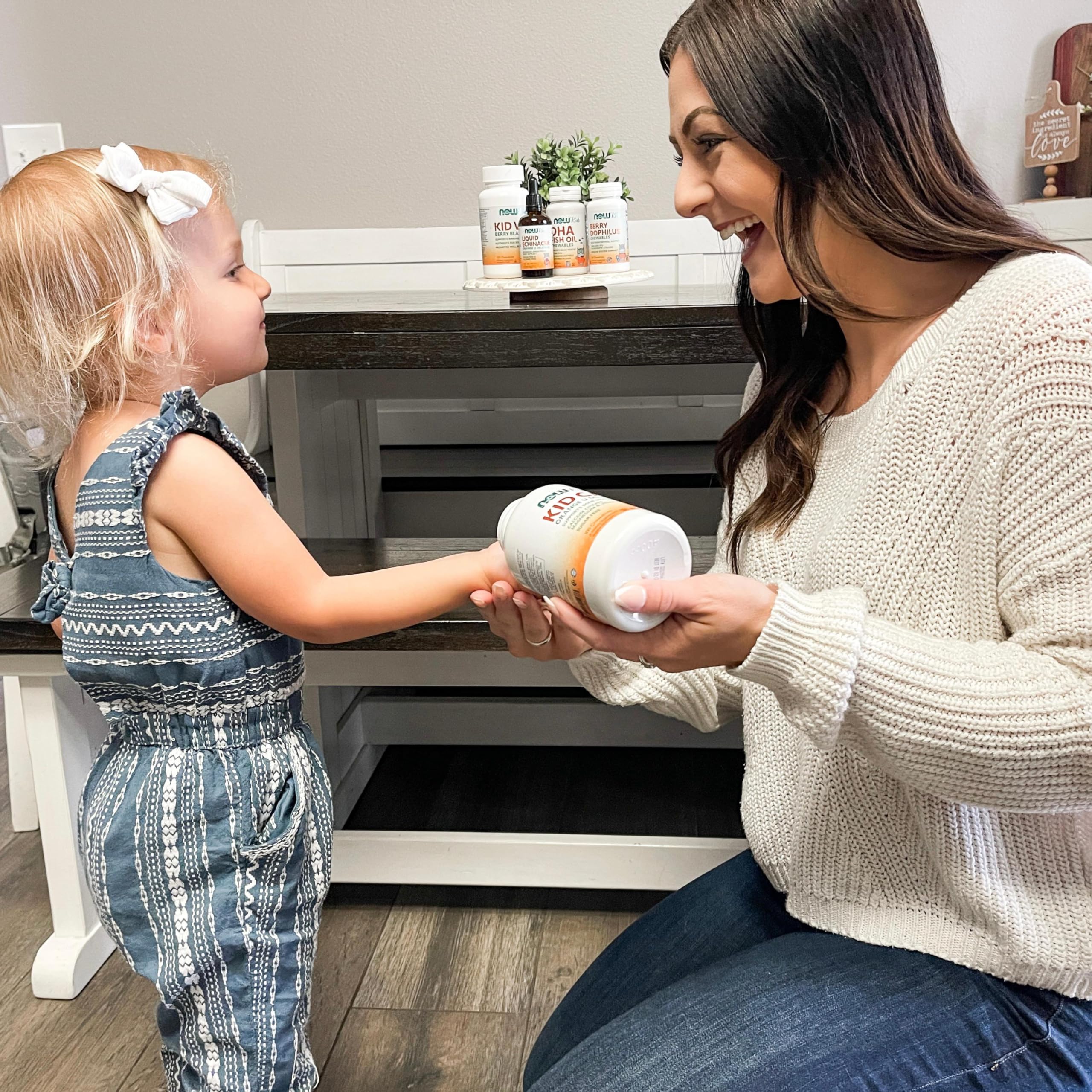 NOW Foods etiqueta Kid Cal ingredientes claros y certificaciones visibles