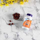 NOW Foods envase lateral con fecha de lote y sello GMP para confianza