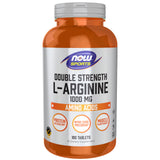 NOW Foods frasco frontal con 180 tabletas y dosis doble