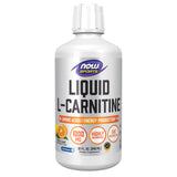 NOW Foods frasco frontal mostrando tamaño y sabor cítrico, beneficio dosificación fácil