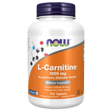 NOW Foods frasco frontal mostrando L-Carnitine 1000 mg, presentación clara y profesional