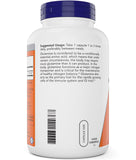 NOW Foods cápsula en mano para mostrar tamaño portátil y dosificación clara