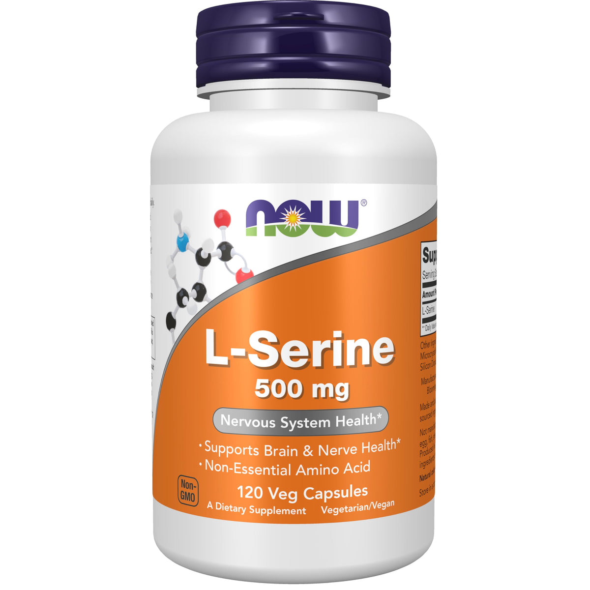 NOW Foods envase frontal mostrando cápsulas veganas y beneficio calidad
