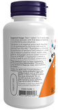 NOW Foods etiqueta legible con información de doble fuerza y certificaciones