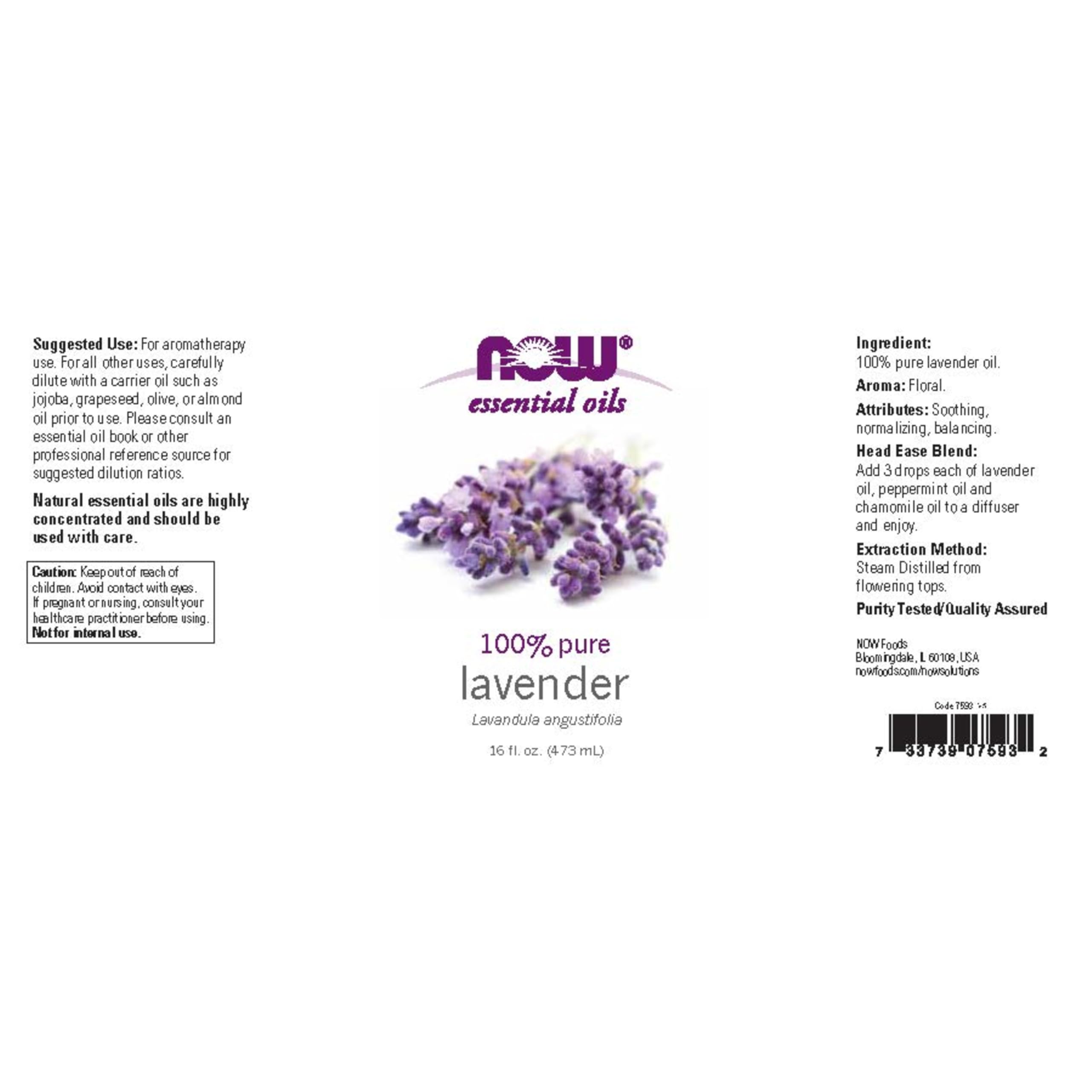 NOW Foods primer plano del aceite y textura clara para pureza