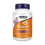NOW Foods envase frontal mostrando Magtein y beneficio cognitivo