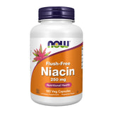 NOW Foods frasco frontal mostrando 180 cápsulas veganas y beneficios